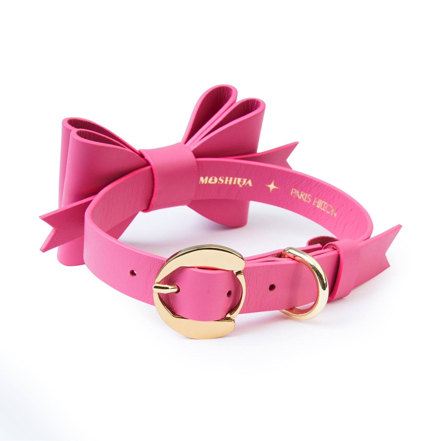 Load image into Gallery viewer, Metapink Bow Dog Collar by Moshiqa
