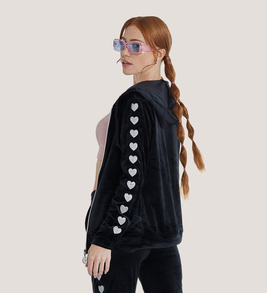 Load image into Gallery viewer, Heart on Your Sleeve Hoodie by Paris Hilton Tracksuits
